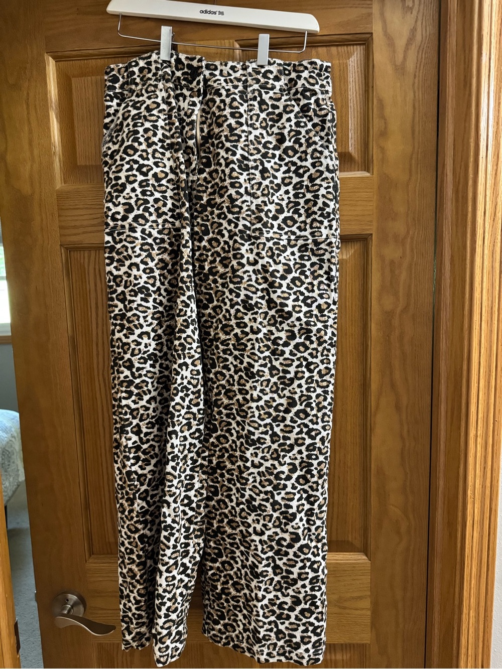 Skies Are Blue Leopard Print Wide-Leg Pants - Brown/Black/Cream